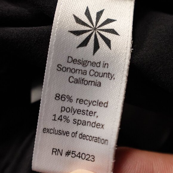 Athleta Crossback Romper Women’s Size 4 Black Stretch One-Piece‎ Athleisure - Picture 5 of 16